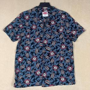 Mambo Mens M Short‎ Sleeve Button Up Shirt Multicolor Lightweight Pocket